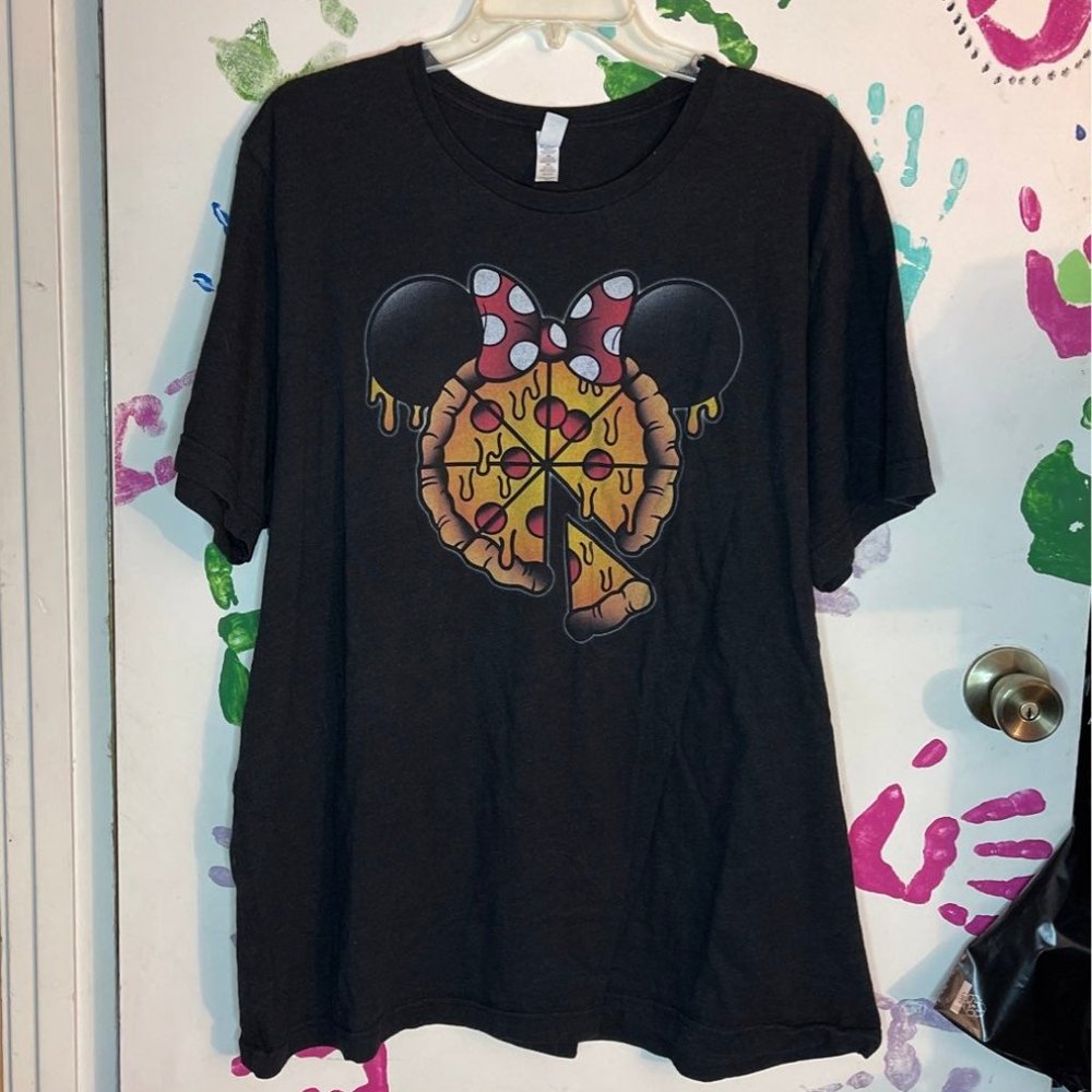 Minnie mouse pizza tee shirt